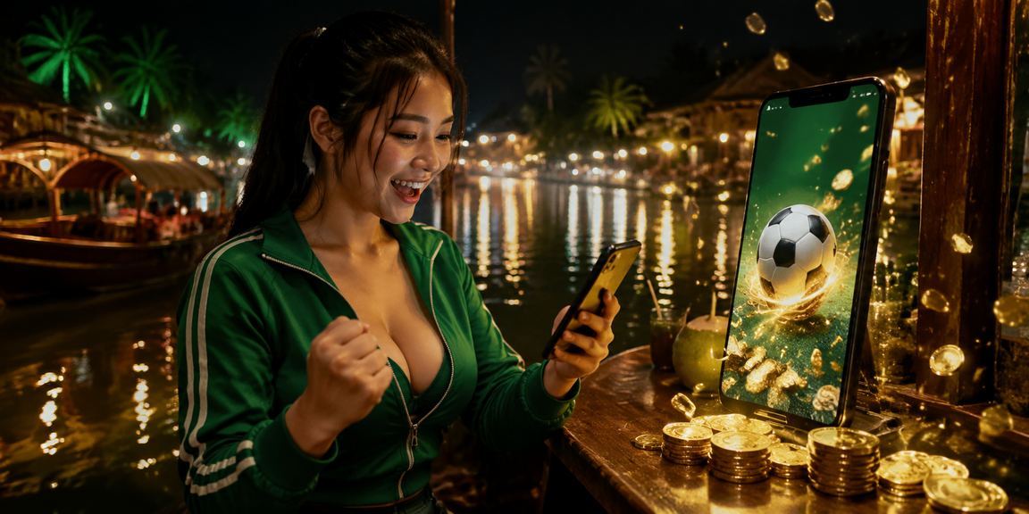 Người mẫu giới thiệu cá cược bóng đá tại vùng đồng bằng sông Cửu Long
